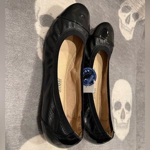 BRAND NEW • Croft & Barrow Slip On Black Ballet Flats 10